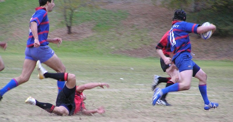 Div 1- Lee Rebbeck about to score